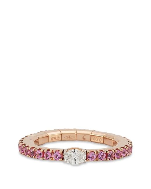 ’ROBERTO DEMEGLIO Pink Bague Extensible En Saphir