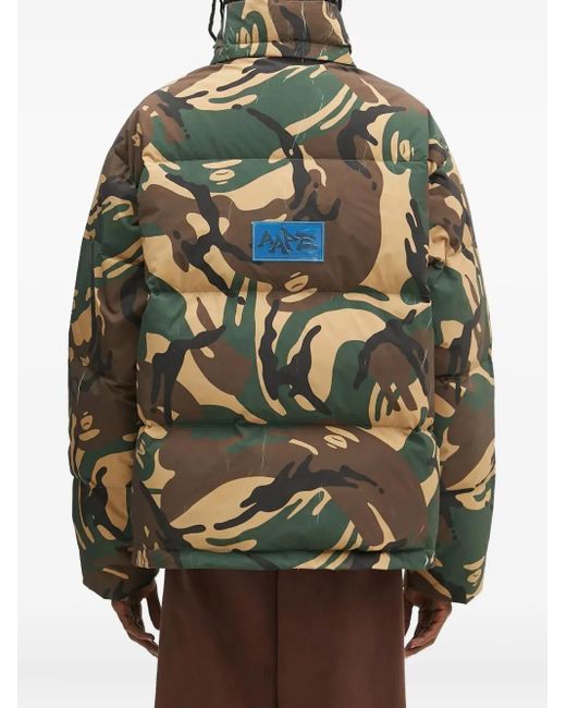 Aape By A Bathing Ape Gefütterte Jacke mit Camouflagemuster in Gray für Herren