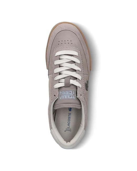 Lacoste White Baskets Aura En Daim