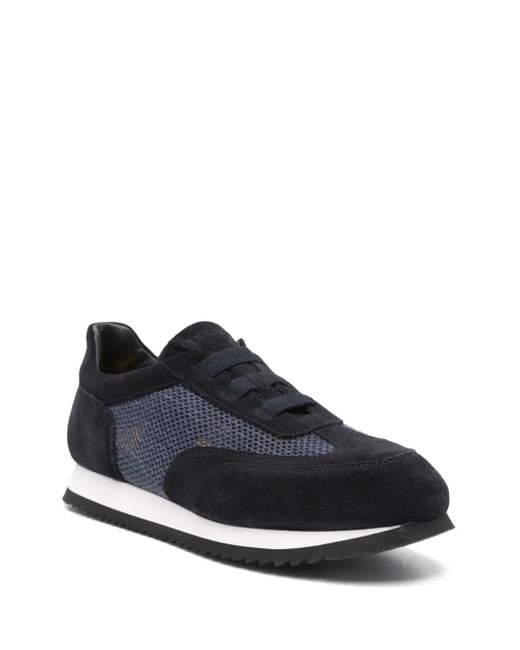 Doucal's Black Panelled Sneakers for men