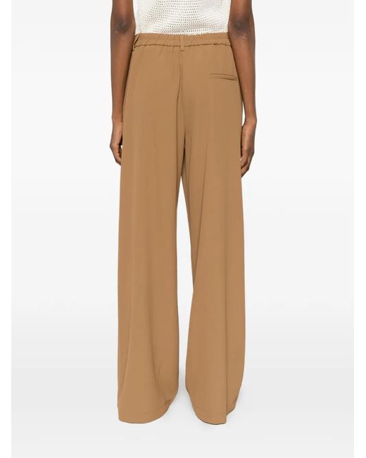Dixie Natural Logo-Detail Trousers