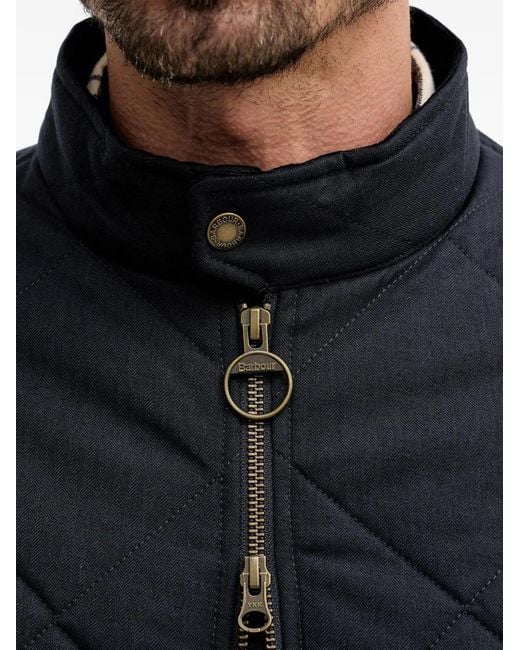 Barbour Blue City Harrington Quilted Jacket for men