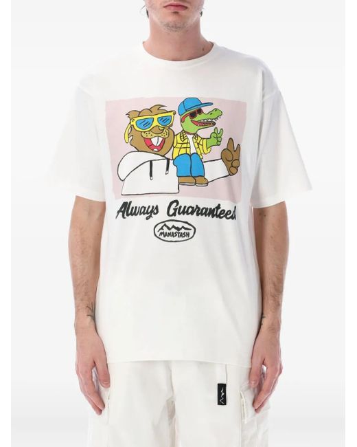 Manastash T-Shirt Mit Grafischem Print in White für Herren