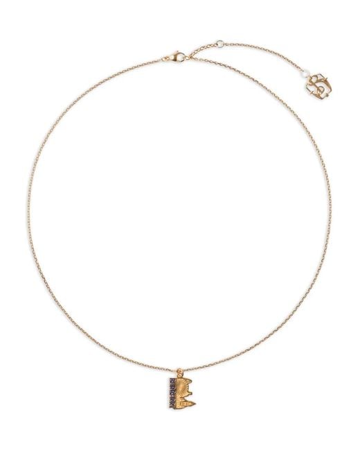 Burberry White London Skyline Charm Necklace