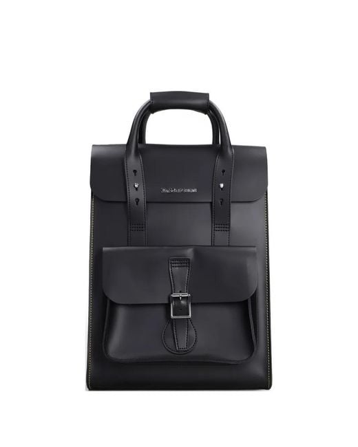 Dr. Martens Black Buckle-Fastening Backpack