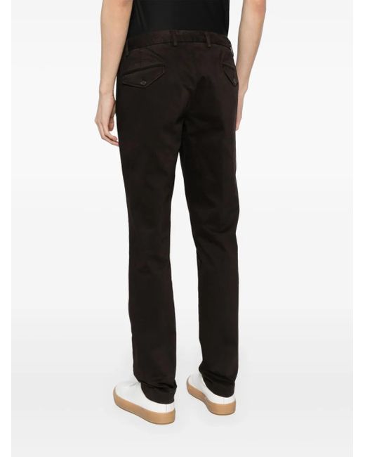 Corneliani Black Drawstring Tapered Trousers for men