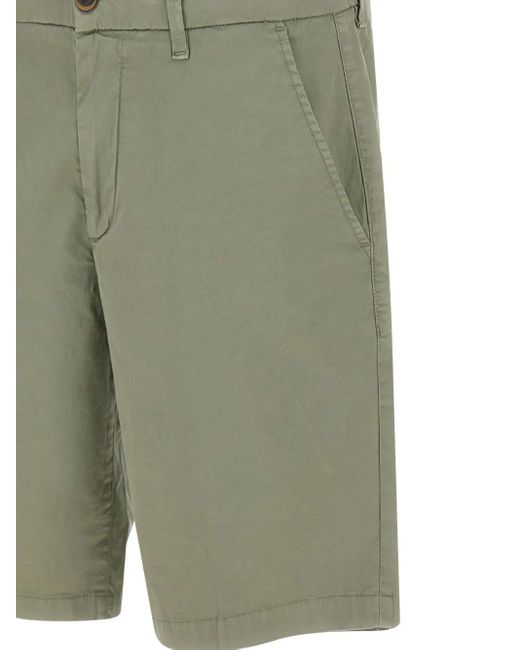 Re-hash Green Bernini Button Welt-Pockets Shorts for men