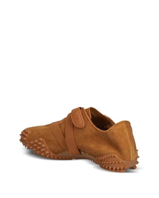 PUMA Brown Mostro Unlined Suede Sneakers for men