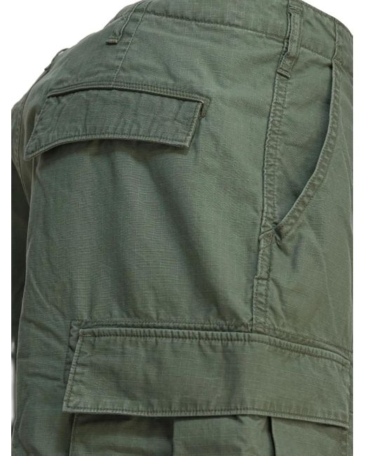Nonnative Green Pleated Cargo Shorts for men