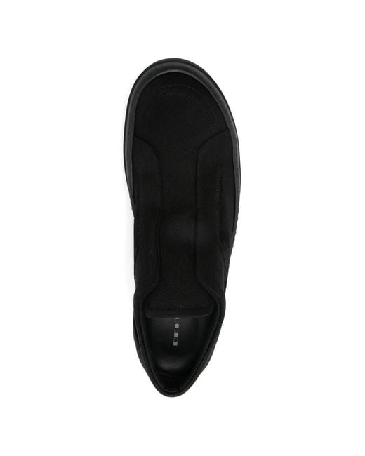 Rick Owens Black Slip-On Sneakers for men