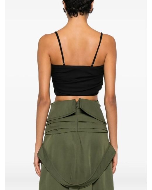 Viktor & Rolf Black Ruched Bralette