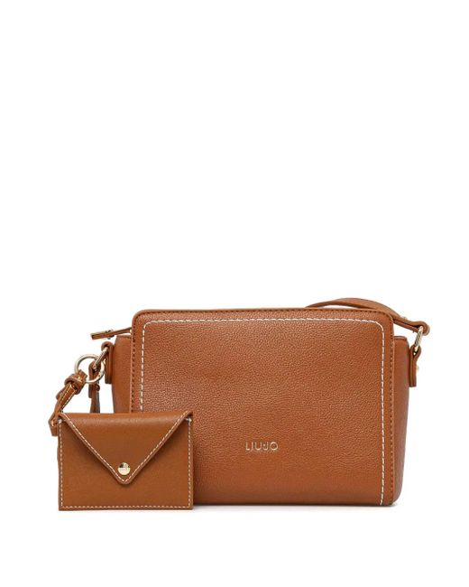Liu Jo Brown Logo cross body bag