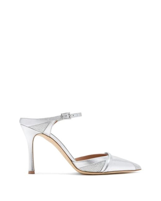 Malone Souliers White Uma Mules
