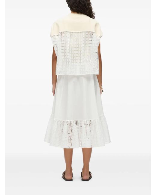 Abito Midi Con Design A Strati di 3.1 Phillip Lim in White