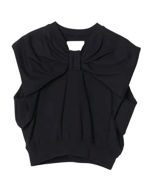 3.1 Phillip Lim Blue Bow-Embellished Sleeveless Tank Top