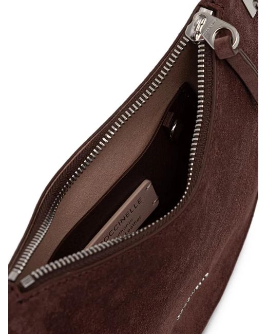 Coccinelle Brown Small Sunup Shoulder Bag