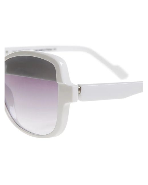 Courreges Bi-colour Sunglasses White