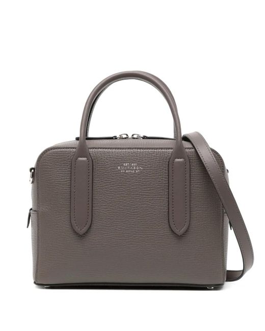 Borsa Lytton Mini di Smythson in Gray