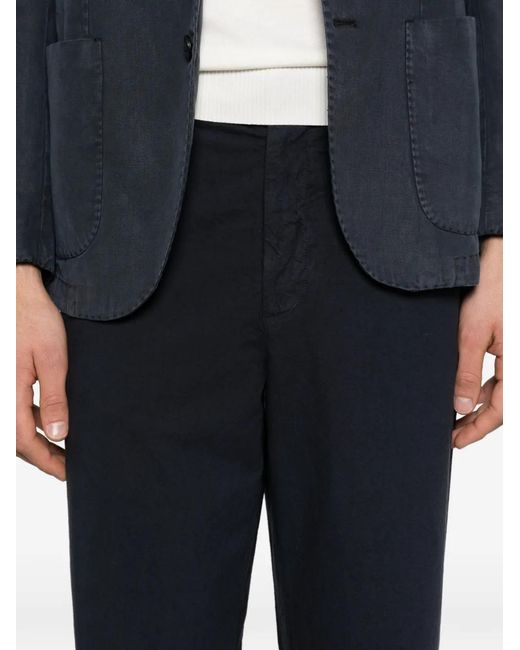 Barena Blue Plain Trousers for men
