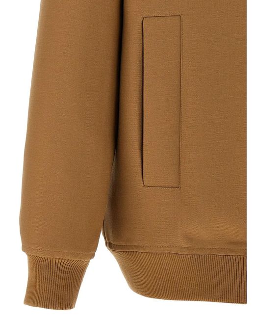 Gucci Brown Mandarin Collar Jacket for men