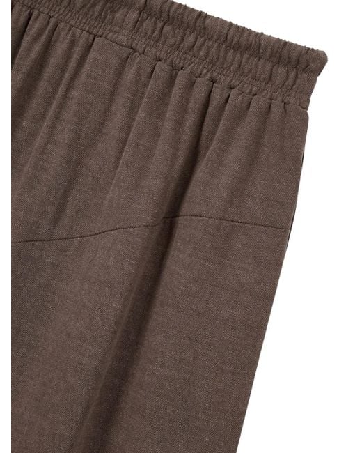 Studio Tomboy X Brown Drawstring-Waist Maxi Skirt