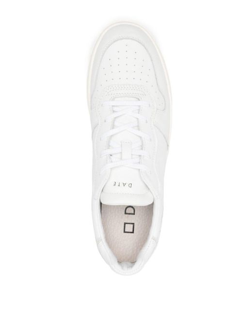 Date White Court Leather Sneakers for men