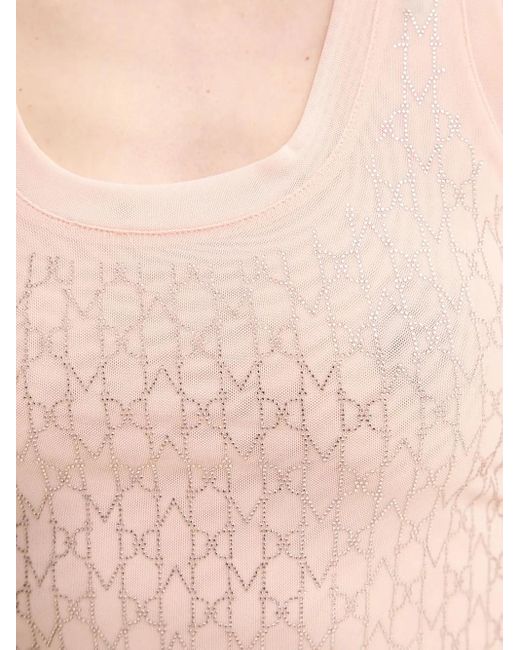 MARCIANO BY GUESS Pink Aria Patterned Sleeveless Top