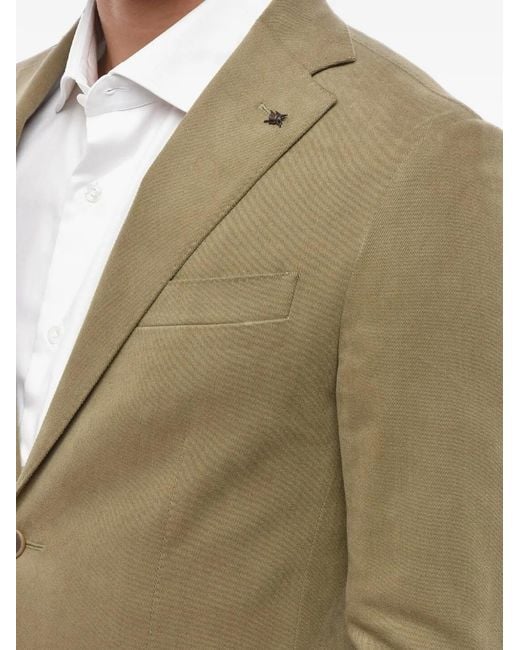 Corneliani Natural Single-Breasted Blazer for men