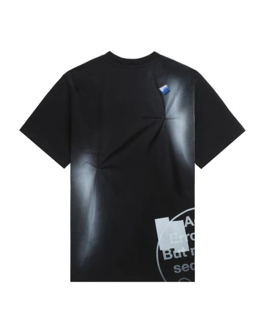 Adererror Black Nowia Spray-Paint T-Shirt