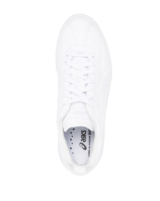 Comme des Garçons White X Asics Vic Nbd Faux-Leather Sneakers for men