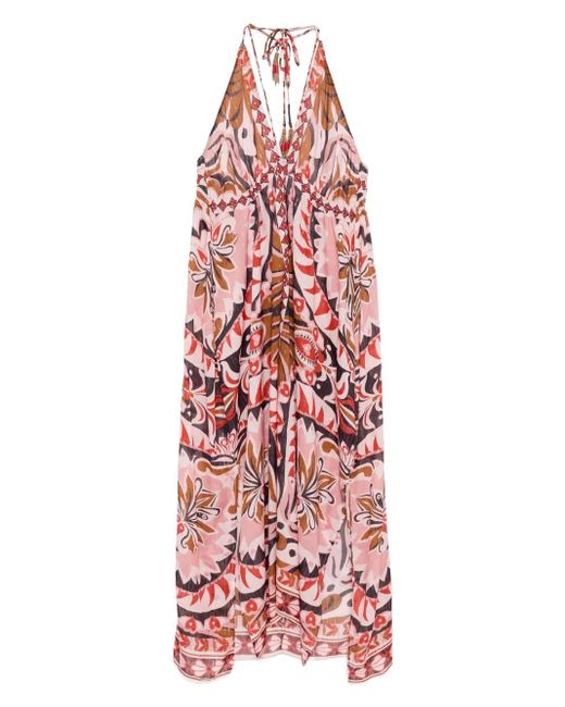 Farm Rio Red Pineapple Jewelery Dress