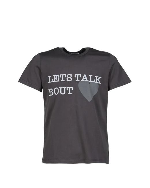 CEDARWOOD Black Slogan-Print Fitted T-Shirt for men