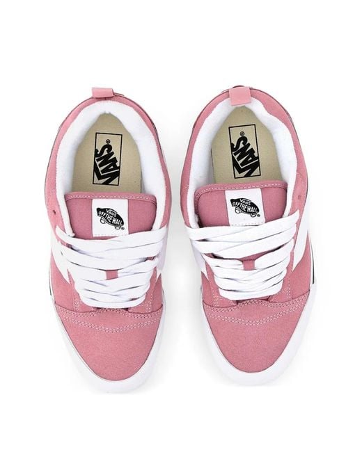 Vans Pink Knu Skool Sneakers