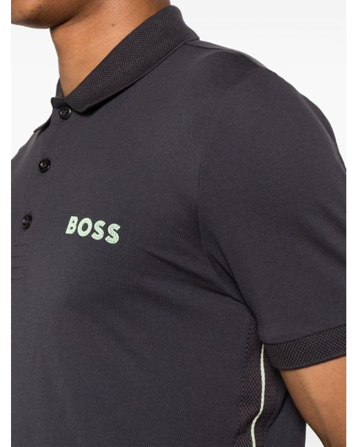Boss Poloshirt Met Logo in het Black voor heren