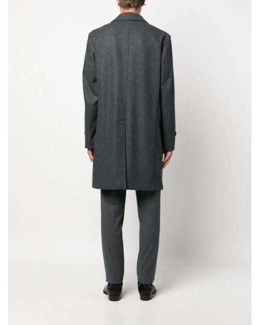 Boglioli Gray Shirt Neck Coat Clothing for men