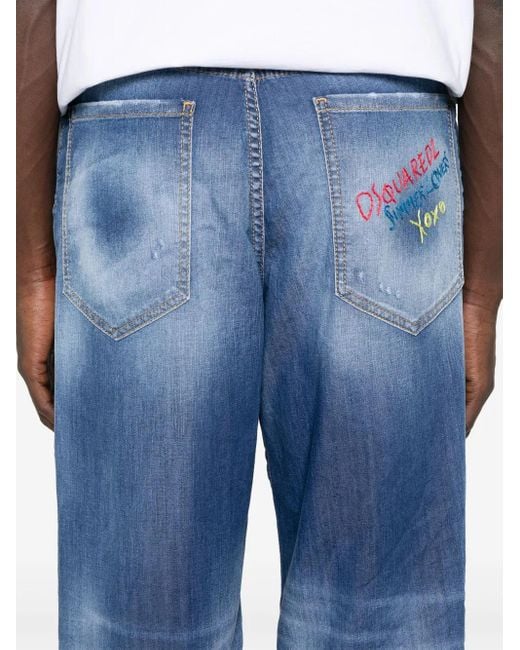 DSquared² Blue Loose Jeans for men