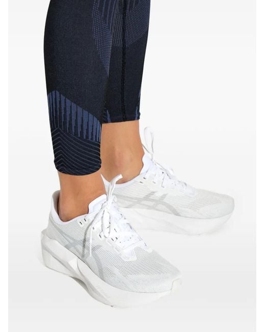 Asics White 'Novablast 6' Sports Shoes