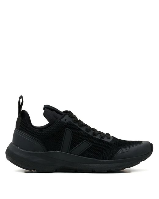 Rick Owens Black Logo-Detail Sneakers