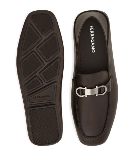 Ferragamo Gray Gancini Loafers for men