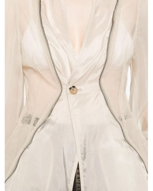 Rick Owens Natural Stag Sheer Jacket