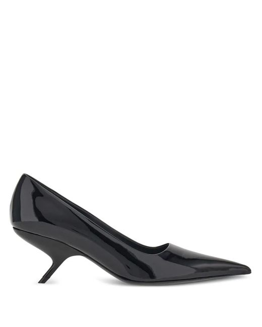 Ferragamo Black Eva 55Mm Leather Pumps