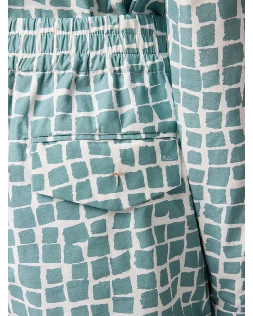 Tod's Blue Elasticated-Waistband Pocket Shorts