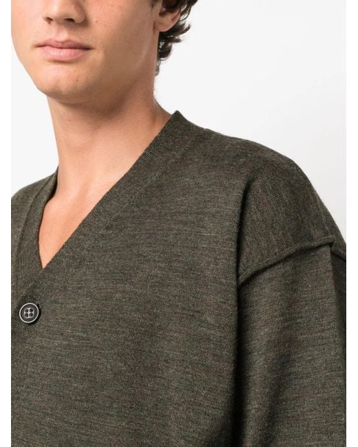 メンズ DSquared² Vネック カーディガン Gray