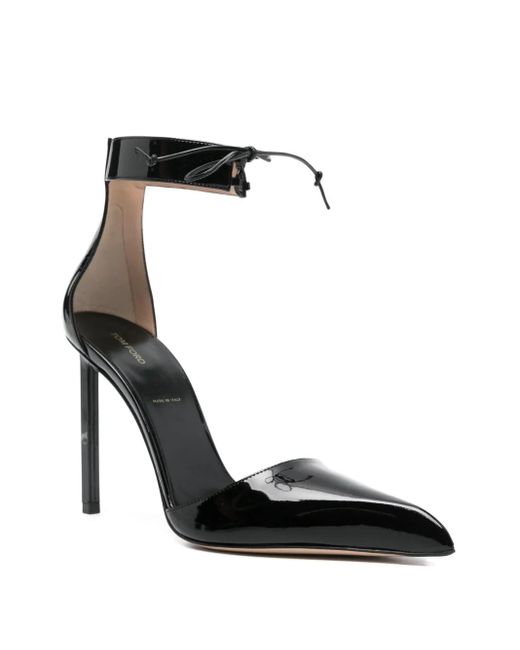 Tom Ford Black 105Mm Patent Leather Pumps