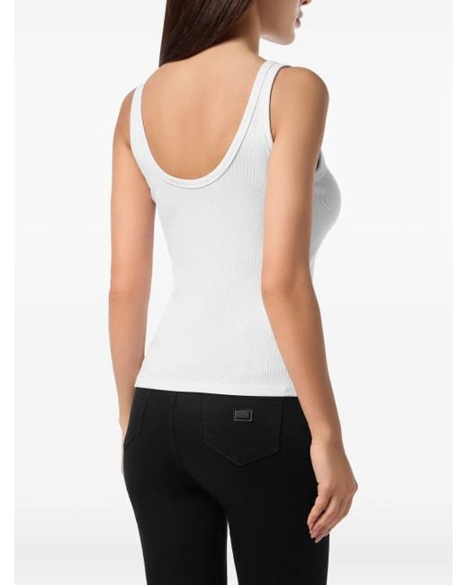 Philipp Plein リブ タンクトップ White