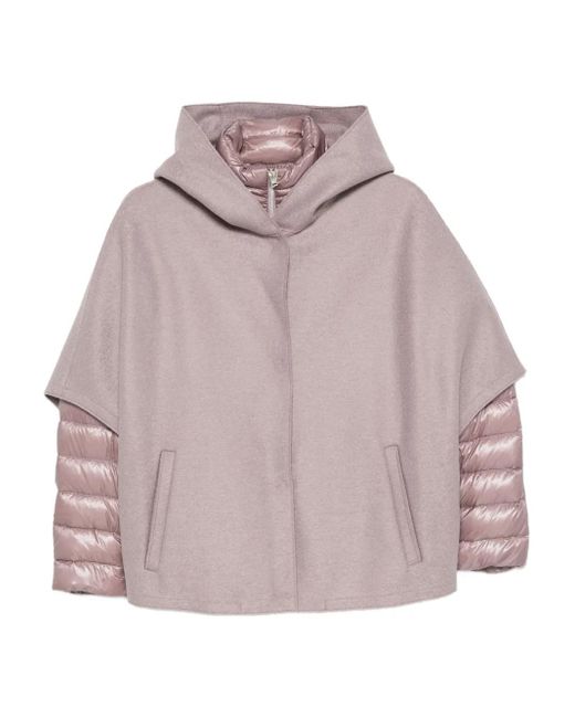 Herno フーデッド パデッドジャケット Gray