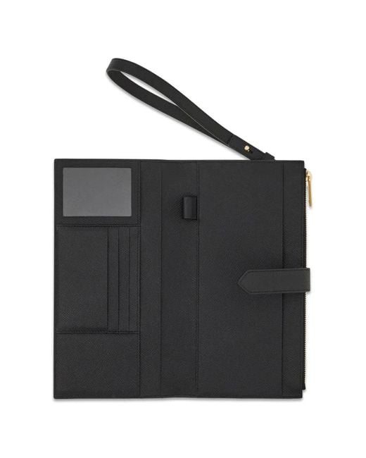 Portadocumenti Gancini di Ferragamo in Black da Uomo