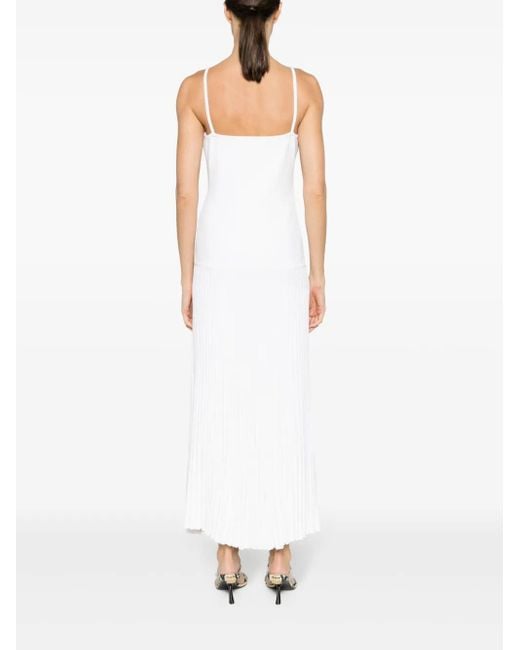 Christopher Esber White Salacia Wire Sunray Pleated Dress - Women's - Nylon/viscose