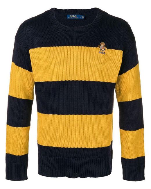 Maglione a righe orizzontali da Uomo di Polo Ralph Lauren in Blu | Lyst