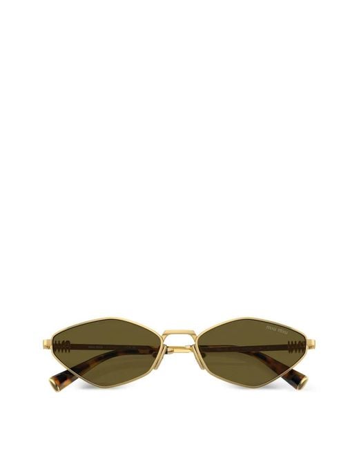 Miu Miu Multicolor Geometric Frame Regard Sunglasses